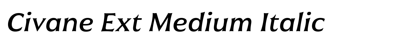 Civane Ext Medium Italic